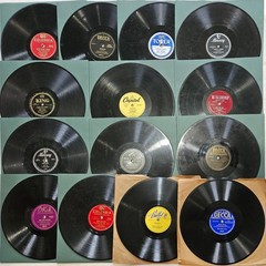 Fourteen 78 RPM 10″ Records Lot #ANI: Vocal Pop EZ Jazz Swing Crooner 1940s 50s