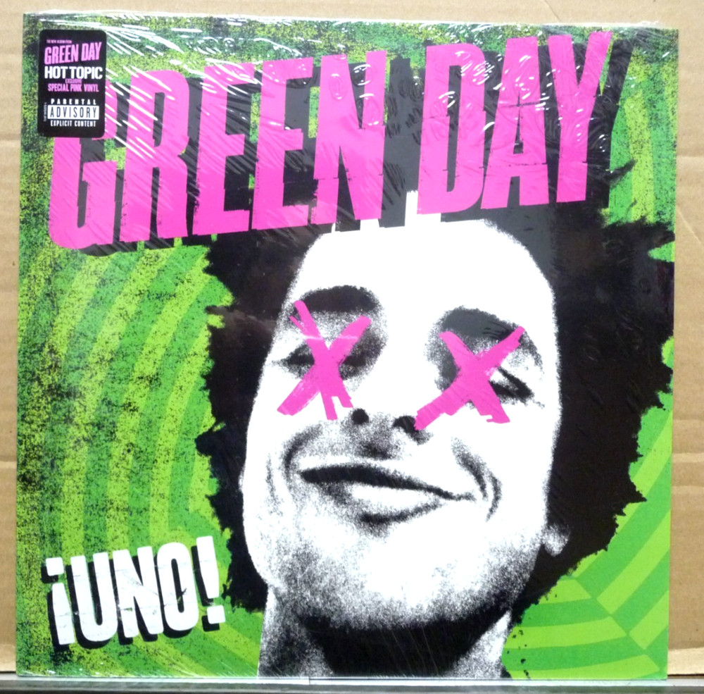 GREEN DAY UNO! Hot Topic Pink Colored Vinyl Record LP 2012 BRAND NEW & SEALED