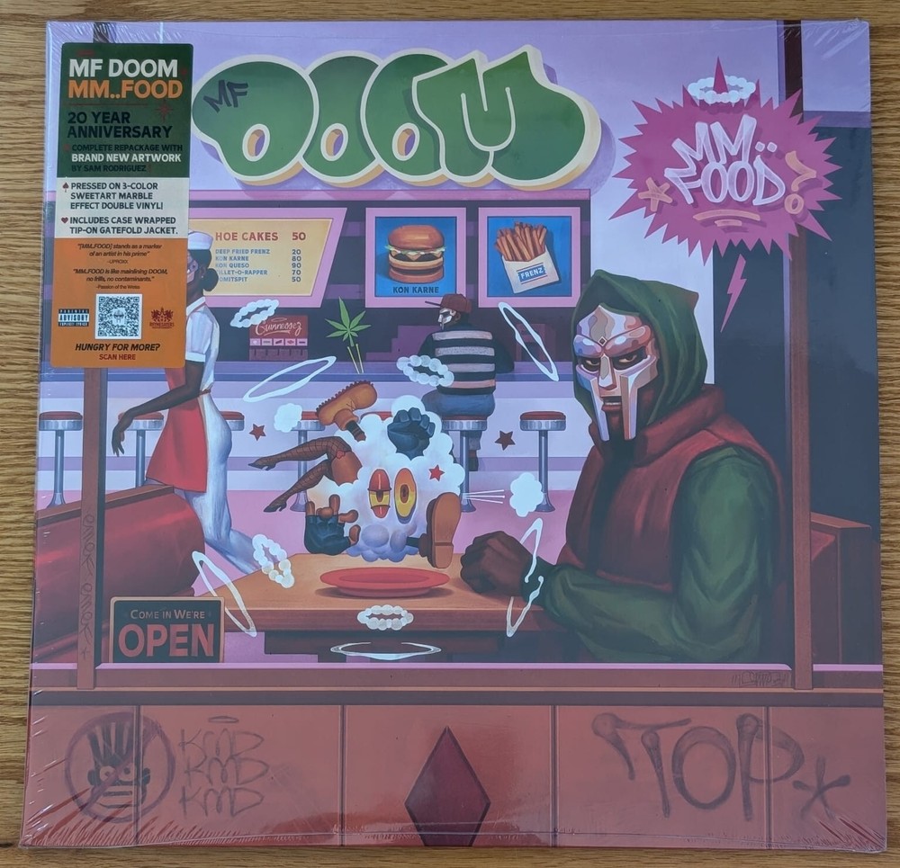 MF DOOM – MM..FOOD – GATEFOLD 3-COLOR VINYL 2XLP 20TH ANNIVERSARY ED – AA