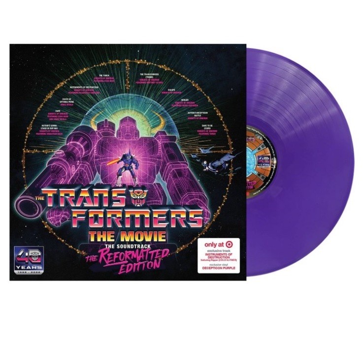 Transformers The Soundtrack The Reformatted Edition VINYL LP Decepticon Purple
