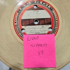 Lot of 21 Old Home Recorded Records RADIO AIRCHECKS 1940s Announcers Breaks