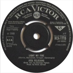 José Feliciano – Light My Fire / California Dreamin‘ (7″) (Very Good Plus (VG+)