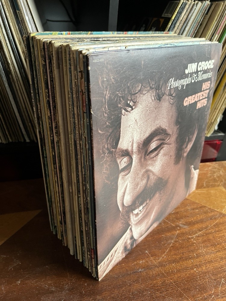 Vintage LP Vinyl Lot Singer Songwriter Rock Folk JIM CROCE JAMES TAYLOR