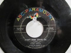 💥 ‚ PAUL ANKA ‚ HIT 45 + PICTURE [ PUT YOUR HEAD ON MY SHOULDER ] 1959 ! 💥