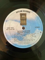 JACKSON BROWNE RUNNING ON EMPTY EX LP ORIG. 1977 W/ INSERT MORE LPS FREE SHIP