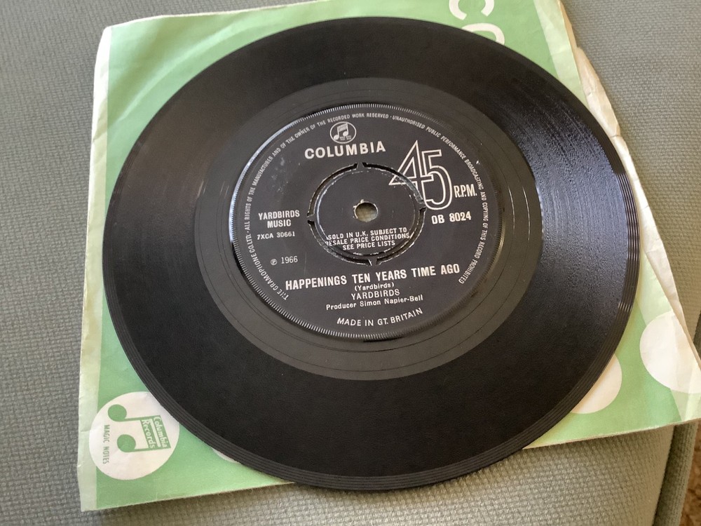 YARDBIRDS – HAPPENINGS/PSYCHO DAISIES – UK COLUMBIA 1966 RARE FUZZ MOD