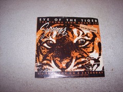 45–SURVIVOR–EYE OF THE TIGER / TAKE YOU ON A SATURDAY w JUKE BOX STRIP PS