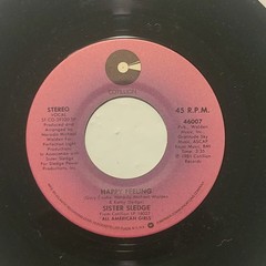 Sister Sledge – Happy Feeling/ All American Girls – Cotillion 45 RPM Record