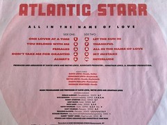 Atlantic Starr – All In The Name Of Love 9 25560-1 VG Soul R&B Vinyl LP 1987