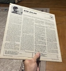 Bob Dylan Self-Titled Debut 1962 Columbia CL 1779 Mono Original LP G