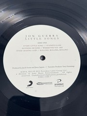 JON GUERRA Little Songs 2015 Essential Records Sony Music Vinyl LP OOP Record EX