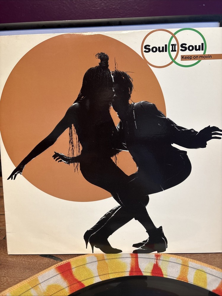 Soul II Soul Keep On Moving 12″ Vinyl Single 1989 Virgin Caron Wheeler 0-96556