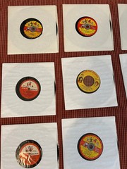 52 VTG 1950s Children’s Records 45’s 75’s Mother Goose Storybook Christmas CASE