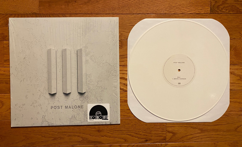 Post Malone – White Iverson / Too Young 12″ 2016 Record Store Day White Marble