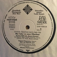 Johann Sebastian Bach, Concentus Musicus Wien, Nikolaus Harnoncourt, Bauern-Kant