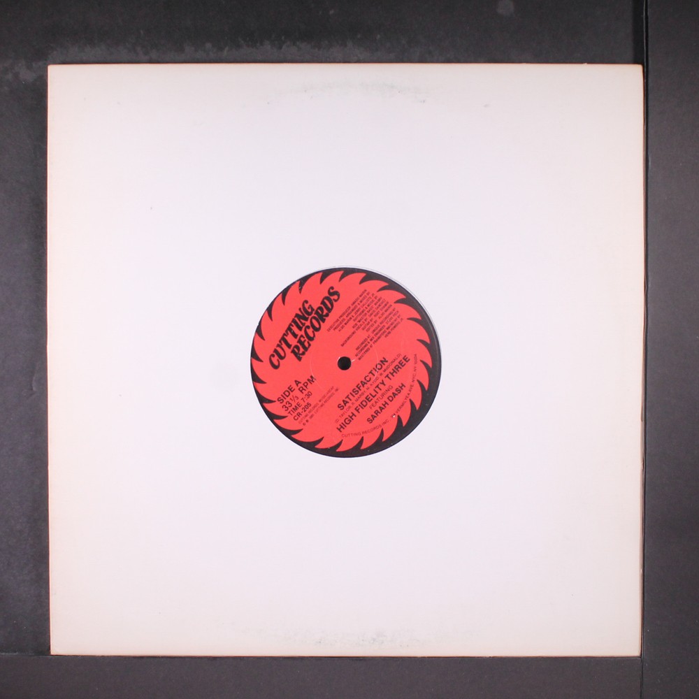 HIGH FIDELITY THREE: satisfaction / never satisfied CUTTING 12″ Single 33 RPM