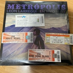 Leon Larregui Metropolis LP New SEALED + Tickets Zoe Caifanes Enjambre Bunbury