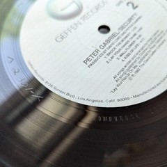 Peter Gabriel Security Vinyl LP, Geffen Records, Townhouse, London, NM/VG+ 1982
