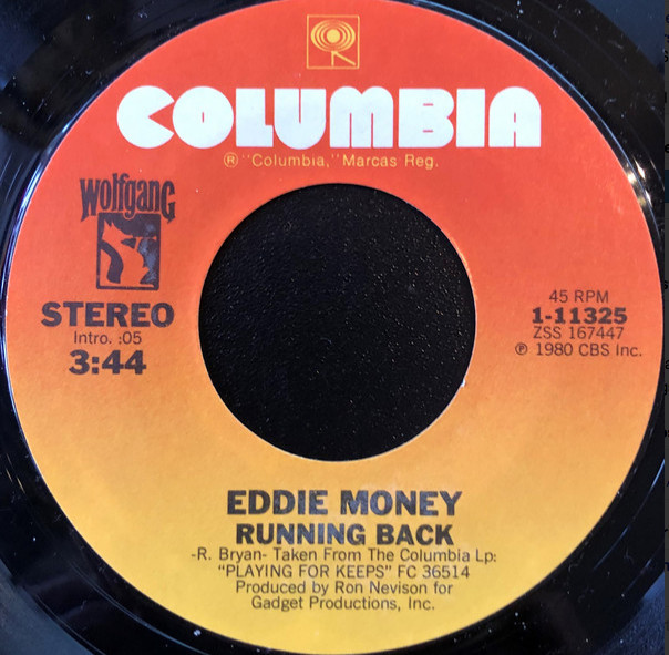 Eddie Money – Running Back 45 RPM RECORD