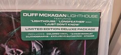 Duff McKagan Lighthouse Deluxe Edition White Colored Vinyl Signed NEW Guns Roses