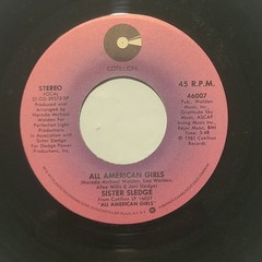 Sister Sledge – Happy Feeling/ All American Girls – Cotillion 45 RPM Record