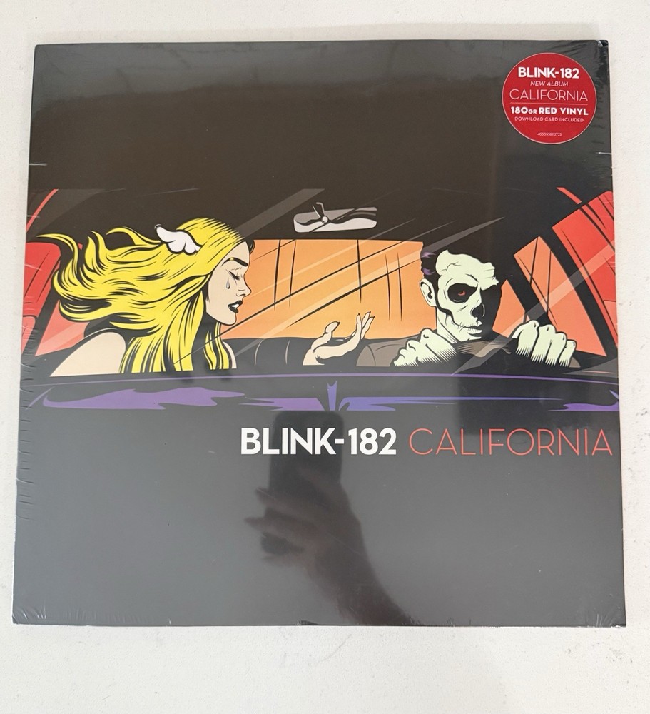 Blink-182 California Vinyl Record (Red) 180G Pop Punk Emo Sum 41 Green Day