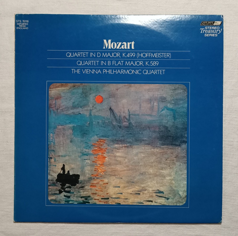 Mozart Quartet in D Major, K.499 Quartet in B Flat Major, K.589 Vienna Vinyl LP