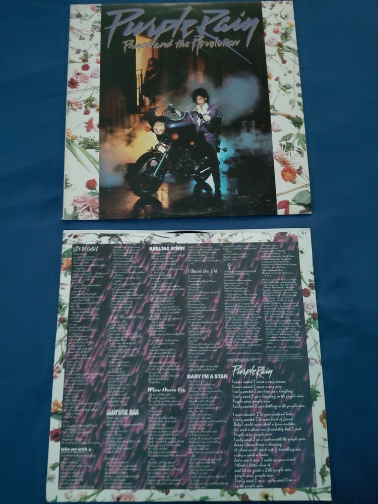 PURPLE RAIN-PRINCE & the REVOLUTION- 1984 RIGINAL VINYL LP PRESS +POSTER