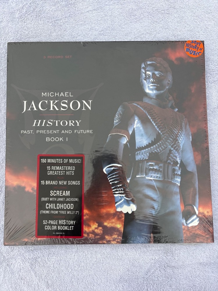 SEALED 1995 Michael Jackson History 3LP Vinyl Set Past Present And Future Book