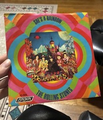 The Rolling Stones „She’s A Rainbow“ 1967 7″ picture sleeve London 45-906 G+