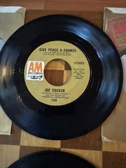 Lot Of 6 JOE COCKER 45 RPM A&M-Bathroom Window-So Beautiful-Give Peace-Delta NM
