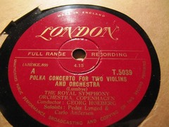 Carlo Andersen Violin Peder Lynged LUMBYE CONCERT POLKA Champagne Galop HOEBERG