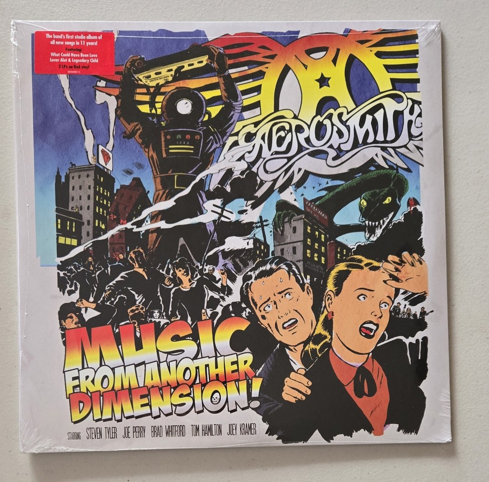 AEROSMITH – MUSIC FROM ANOTHER DIMENSION RED VINYL GATEFOLD JACKET 2xLP
