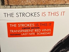 THE STROKES – Is This It, Limited Import TRANS RED COLORED VINYL LP New & Sealed