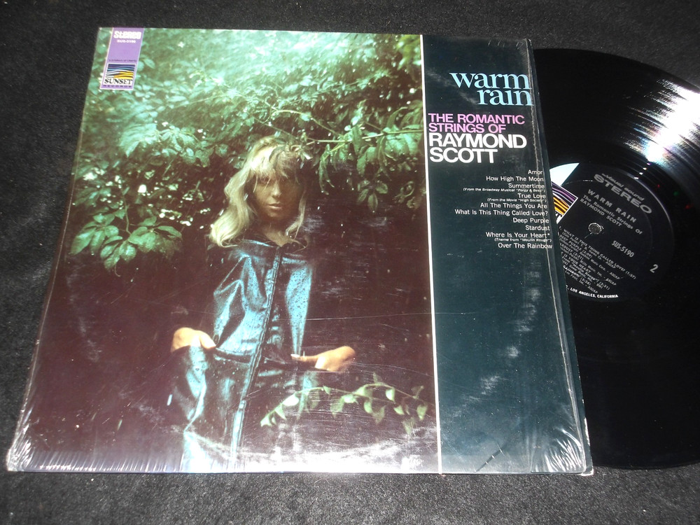 Legendary Bandleader RAYMOND SCOTT 60s Era Mood Music LP WARM RAIN Shrinkwrap