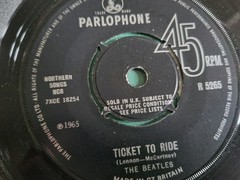 THE BEATLES – Ticket To Ride 7″ Single Parlophone Second UK Pressing 1965