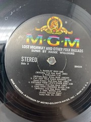 HANK WILLIAMS – Lost Highway & Other Folk Ballads MGM-S E-4254 Vinyl