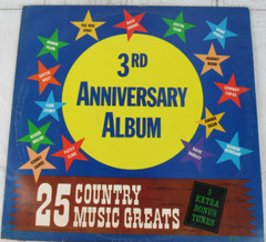 25 Country Music Greats – 3rd Anniversary Album, Vinyl Records LP