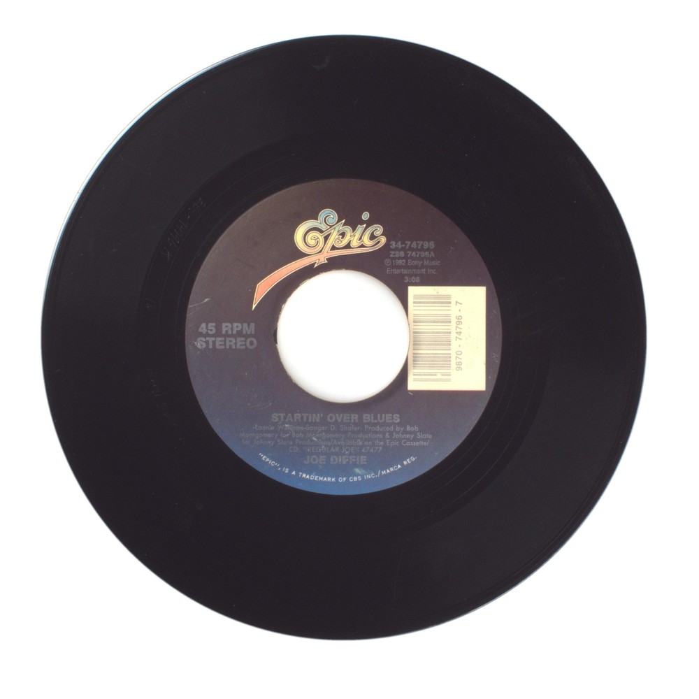 Joe Diffie – Startin‘ Over Blues; Just a Regular Joe – Vinyl Record 45 RPM 7″