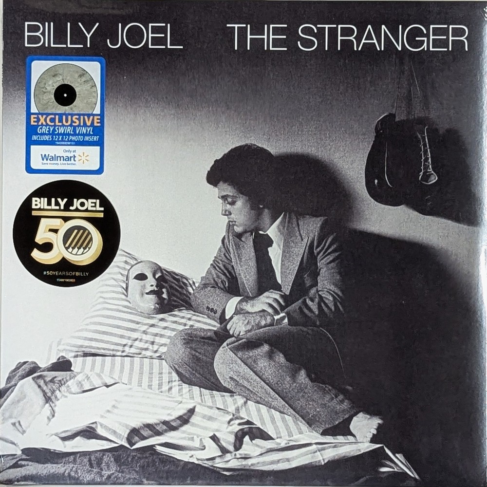 BILLY JOEL The Stranger SEALED Walmart Exclusive LP Grey Swirl Vinyl 12×12 photo