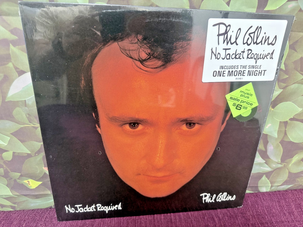 ORIGINAL SEALED PHIL COLLINS No Jacket Required HYPE STICKER Excellent!
