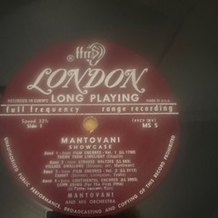 Mantovani Showcase London Vinyl LP 33 RPM Full-Range Black MS 5