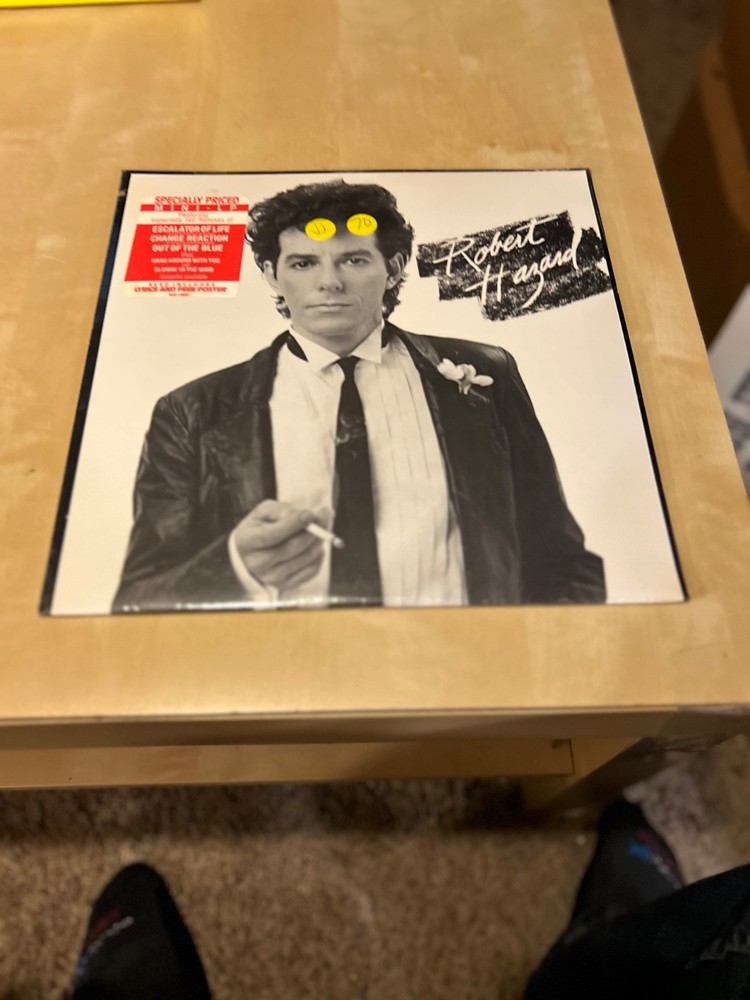 Robert Hazard – self-titled still sealed LP + poster 1982 new wave synth pop LP