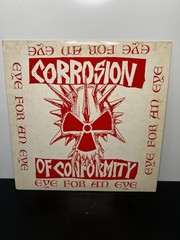 Corrosion of Conformity Eye For An Eye LP 1984 Punk Toxic Shock Insert