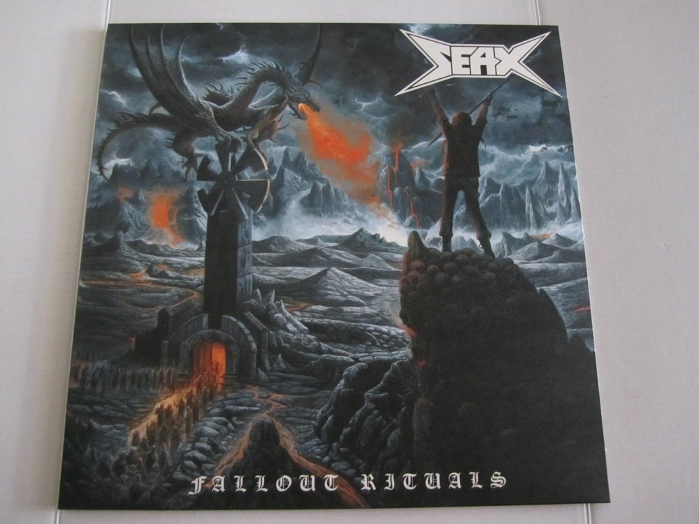 SEAX – Fallout Rituals, LP, Blue with White Smoke Vinyl, 2019 – LIKE NEW!