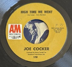 Joe Cocker High Time We Went/Black Eyed Blues A&M 1258 45rpm W/PS (1971)