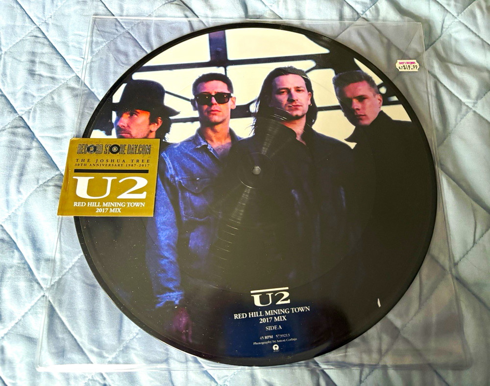 U2 Red Hill Mining Town 2017 12″ Picture Disc Vinyl Single 45 RPM Island