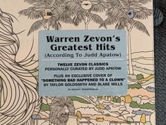 Warren Zevon’s Greatest Hits According To Judd Apatow. RSD Vinyl LP. NewSealed.