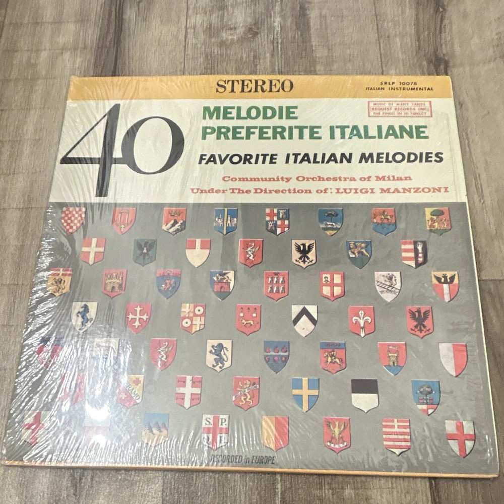 Request Records Community Orchestra of Milan 40 Melodie Preferite Italiane LP