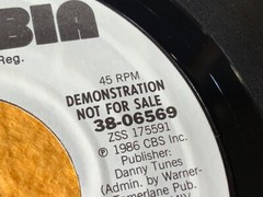 F5-87 EDDIE MONEY I Wanna Go Back – 1986 – WHITE LABEL PROMO – 38-06569